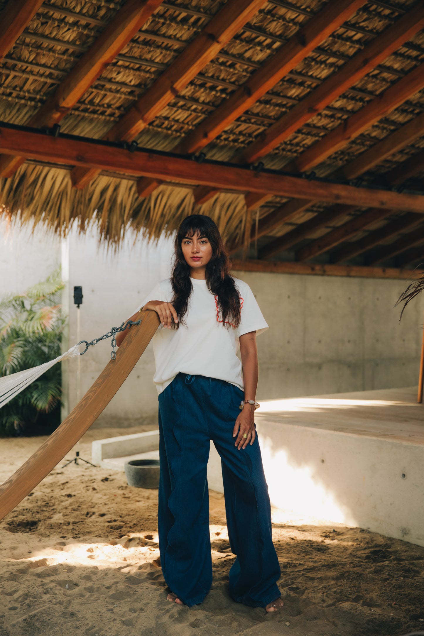 Eden Denim High Waist Wide leg Pants