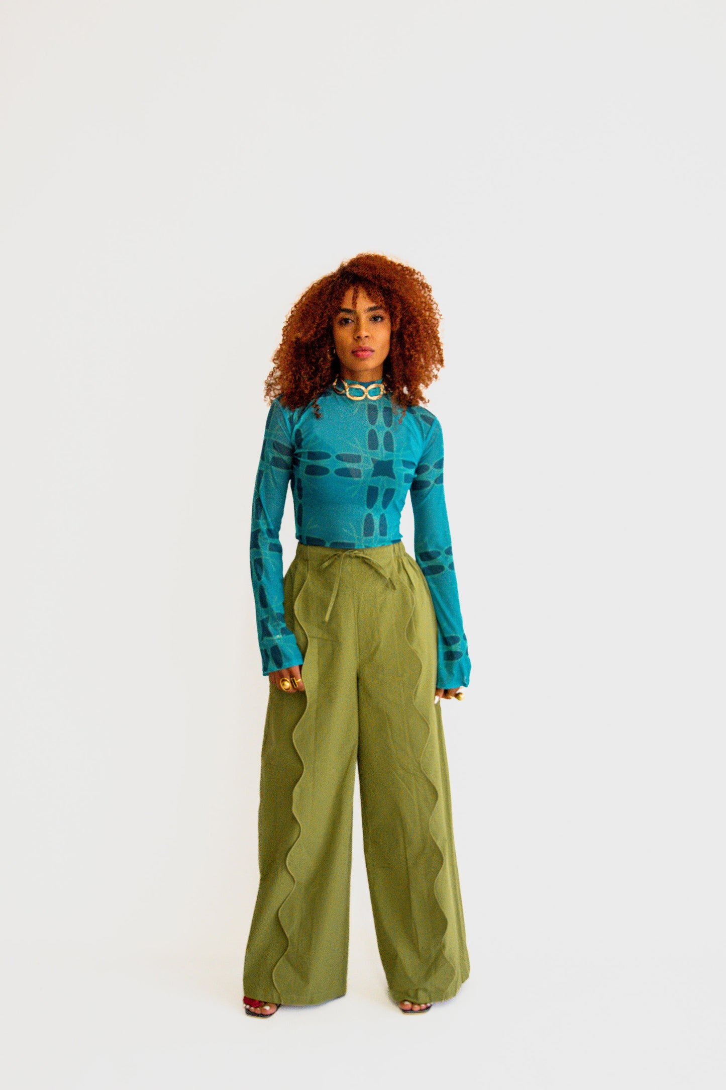 Queen of Waves Mesh Top
