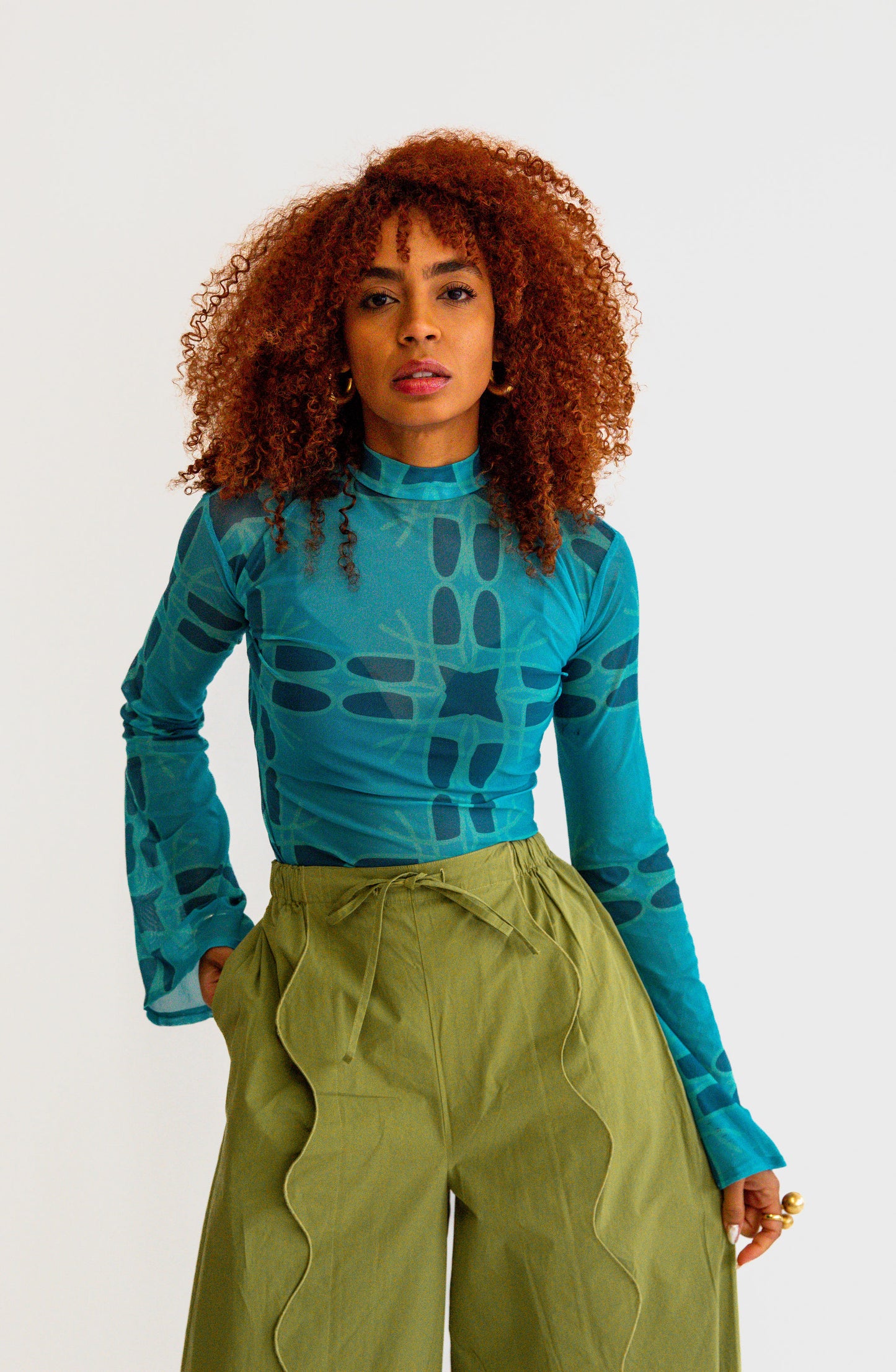 Queen of Waves Mesh Top