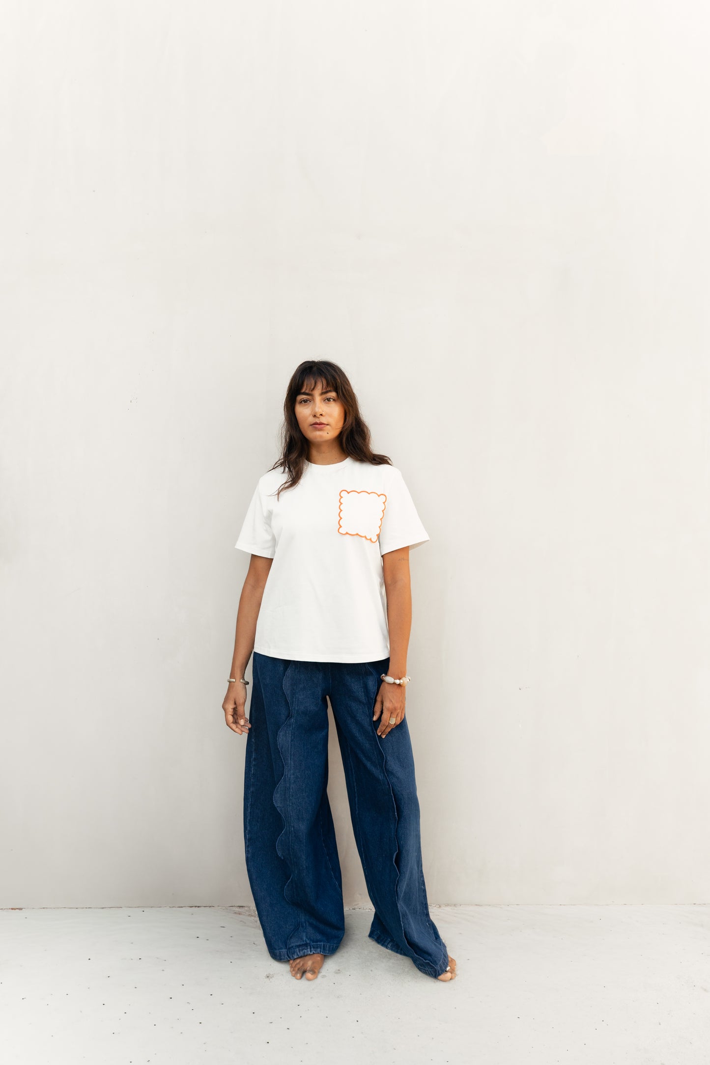 Eden Denim High Waist Wide leg Pants