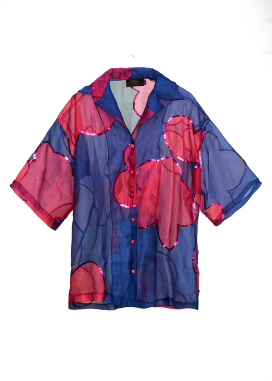 Ciel Sheer Oversized Organza Shirt