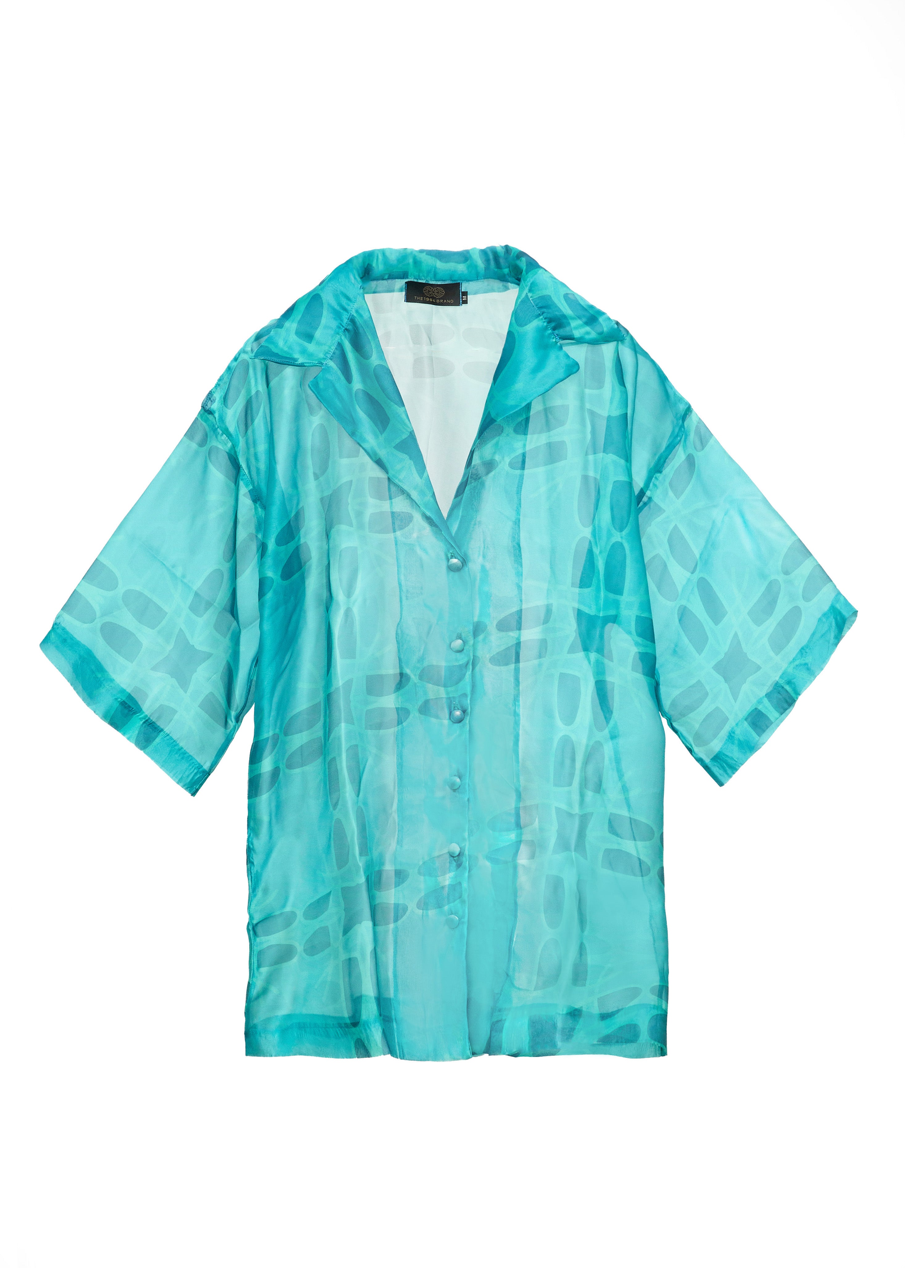 Lotus Sheer Oversized Organza Shirt