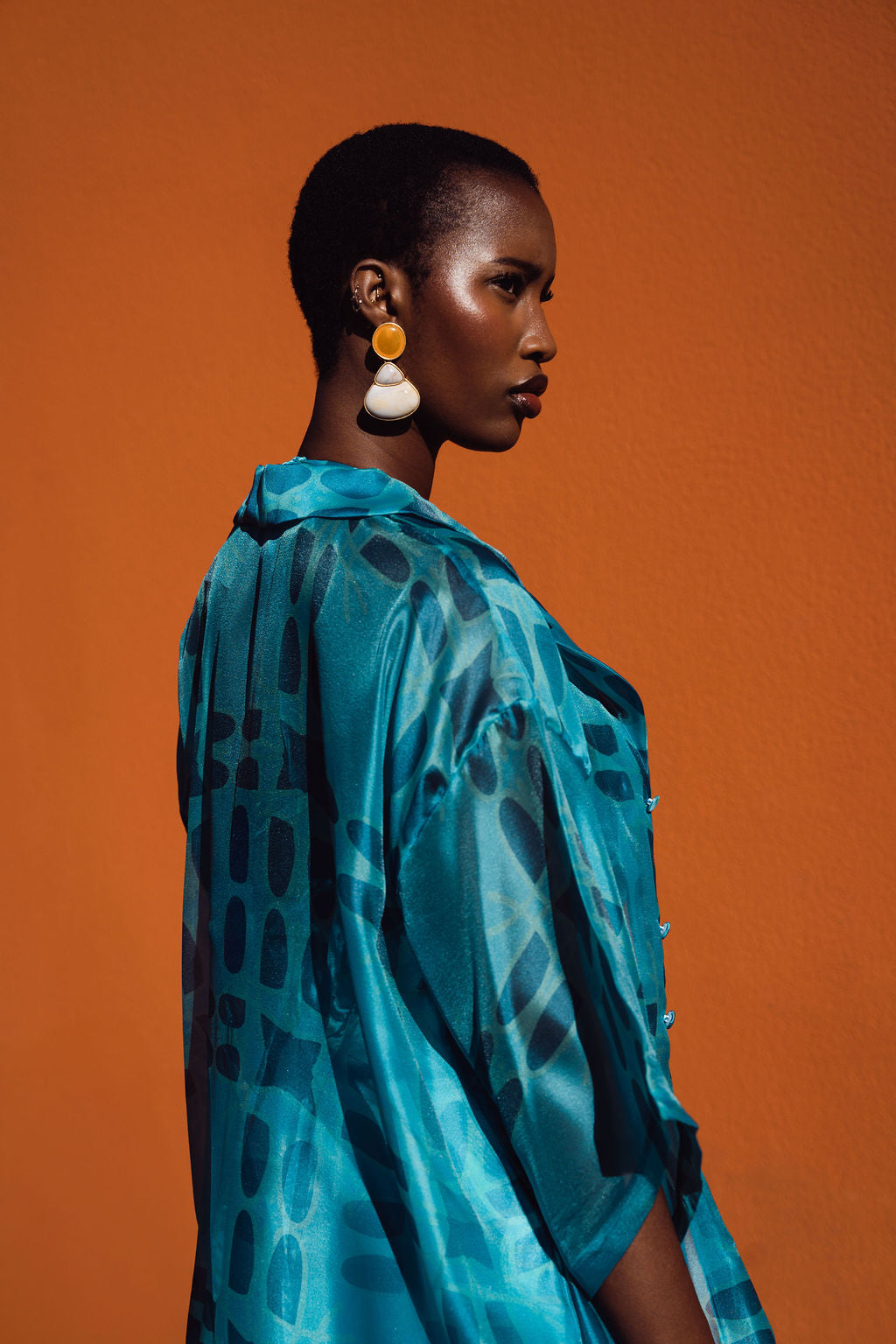 Lotus Sheer Oversized Organza Shirt